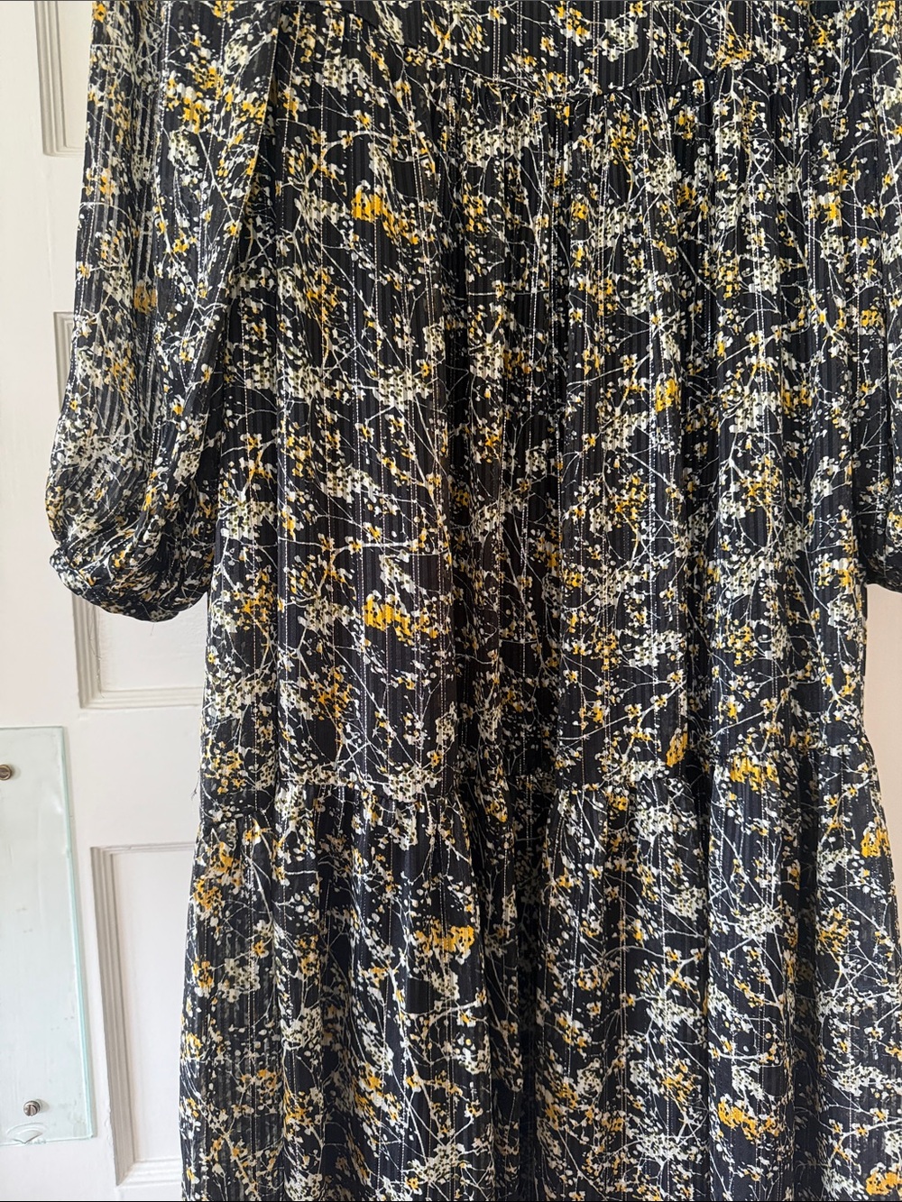 Zara Floral Long-Sleeve Dress - Picture 4 of 6